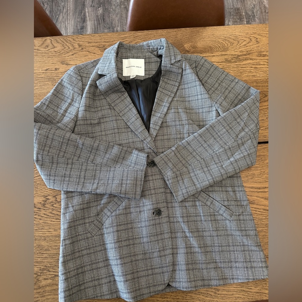 American eagle houndstooth blazer